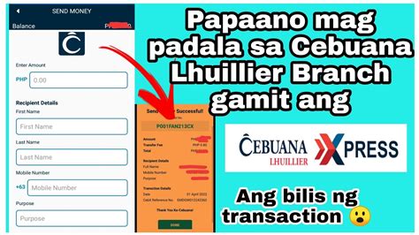 How do I know the service fee for sending money • Cebuana .